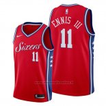 Maglia Philadelphia 76ers James Ennis III NO 11 Statement Rosso