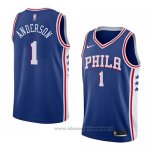 Maglia Philadelphia 76ers Justin Anderson NO 1 Icon 2018 Blu