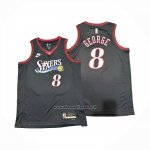 Maglia Philadelphia 76ers Paul George No 8 Classic 2025-26 Nero
