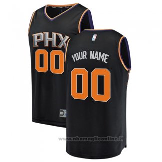 Maglia Phoenix Suns 2017-18 Personalizzate Nero