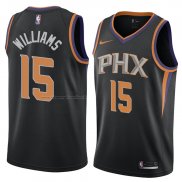 Maglia Phoenix Suns Alan Williams NO 15 Statement 2018 Nero