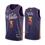 Maglia Phoenix Suns Bradley Beal #3 Citta 2023-24 Viola