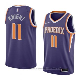 Maglia Phoenix Suns Brandon Knight NO 11 Icon 2018 Viola