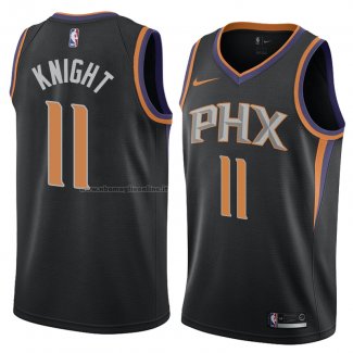 Maglia Phoenix Suns Brandon Knight NO 11 Statement 2018 Nero