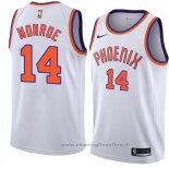 Maglia Phoenix Suns Greg Monroe NO 14 Hardwood Classic 2018 Bianco