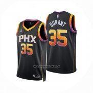 Maglia Phoenix Suns Kevin Durant No 35 Statement 2024-25 Nero