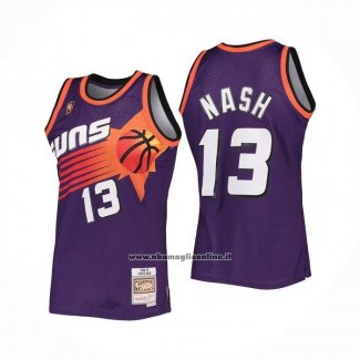 Maglia Phoenix Suns Steve Nash No 13 Mitchell & Ness 1996-97 Viola