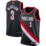 Maglia Portland Trail Blazers C.j. McCollum #3 Icon 2020-21 Nero