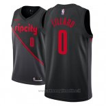 Maglia Portland Trail Blazers Damian Lillard NO 0 Citta 2018-19 Nero