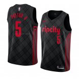 Maglia Portland Trail Blazers Gary Payton II NO 5 Citta 2018 Nero