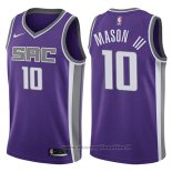 Maglia Sacramento Kings Frank Mason Iii NO 10 Icon 2017-18 Viola