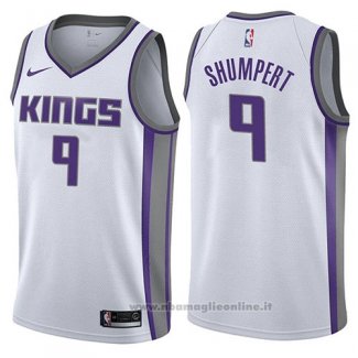 Maglia Sacramento Kings Iman Shumpert NO 9 Association 2017-18 Bianco