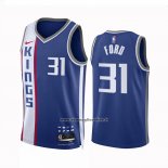 Maglia Sacramento Kings Jordan Ford #31 Citta 2023-24 Blu