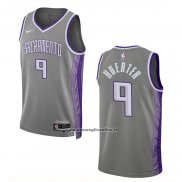 Maglia Sacramento Kings Kevin Huerter #9 Citta 2022-23 Grigio