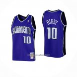 Maglia Sacramento Kings Mike Bibby #10 Mitchell & Ness 2002-03 Viola