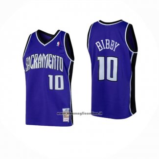 Maglia Sacramento Kings Mike Bibby #10 Mitchell & Ness 2002-03 Viola