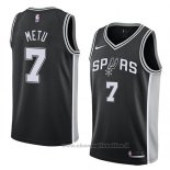 Maglia San Antonio Spurs Chimezie Metu NO 7 Icon 2018 Nero