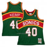 Maglia Seattle SuperSonics Shawn Kemp #40 Mitchell & Ness 1994-95 Verde