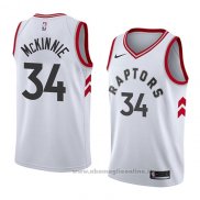 Maglia Toronto Raptors Alfonzo Mckinnie NO 34 Association 2018 Bianco