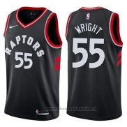 Maglia Toronto Raptors Delon Wright NO 55 Statement 2017-18 Nero