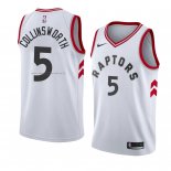 Maglia Toronto Raptors Kyle Collinsworth NO 5 Association 2018 Bianco