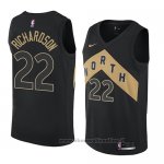 Maglia Toronto Raptors Malachi Richardson NO 22 Citta 2018 Nero