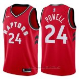 Maglia Toronto Raptors Norman Powell NO 24 Icon 2017-18 Rosso