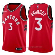 Maglia Toronto Raptors Og Anunoby NO 3 Icon 2017-18 Rosso