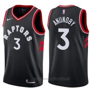 Maglia Toronto Raptors Og Anunoby NO 3 Statement 2017-18 Nero