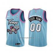 Maglia Toronto Raptors Personalizzate Citta 2020-21 Rosa Blu