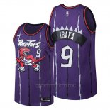 Maglia Toronto Raptors Serge Ibaka NO 9 Classic Edition Viola