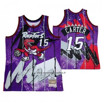 Maglia Toronto Raptors Vince Carter #15 Mitchell & Ness 1998-99 Viola