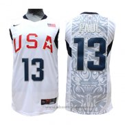 Maglia USA 2008 Paul NO 13 Bianco