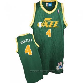 Maglia Utah Jazz Adrian Dantley NO 4 Throwback Verde