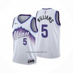 Maglia Utah Jazz Cody Williams No 5 Association 2025-26 Bianco