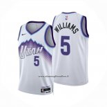 Maglia Utah Jazz Cody Williams No 5 Association 2025-26 Bianco