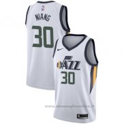 Maglia Utah Jazz Georges Niang NO 30 Association 2017-18 Bianco