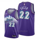 Maglia Utah Jazz Jeff Green NO 22 Hardwood Classics 2019-20 Viola