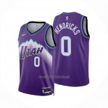 Maglia Utah Jazz Taylor Hendricks No 0 Icon 2025-26 Viola