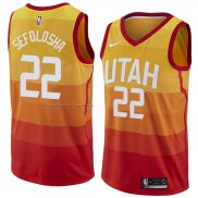 Maglia Utah Jazz Thabo Sefolosha NO 22 Citta 2018 Giallo