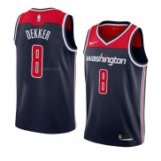 Maglia Washington Wizards Sam Dekker NO 8 Statement 2018 Nero