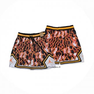 Pantaloncini Jordan Just Don Nero Arancione
