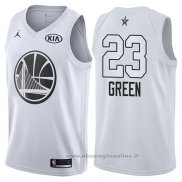 Maglia All Star 2018 Golden State Warriors Draymond Green NO 23 Bianco