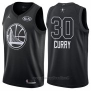 Maglia All Star 2018 Golden State Warriors Stephen Curry NO 30 Nero