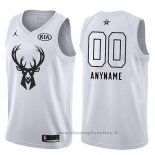 Maglia All Star 2018 Milwaukee Bucks Nike Personalizzate Bianco