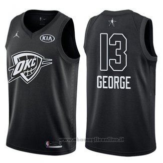 Maglia All Star 2018 Oklahoma City Thunder Paul George NO 13 Nero