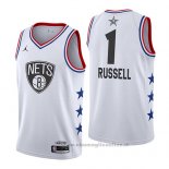 Maglia All Star 2019 Brooklyn Nets Dangelo Russell NO 1 Bianco