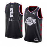 Maglia All Star 2019 Los Angeles Lakers Lonzo Ball NO 2 Nero