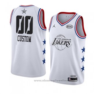 Maglia All Star 2019 Los Angeles Lakers Personalizzate Bianco