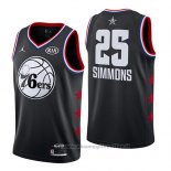 Maglia All Star 2019 Philadelphia 76ers Ben Simmons NO 25 Nero